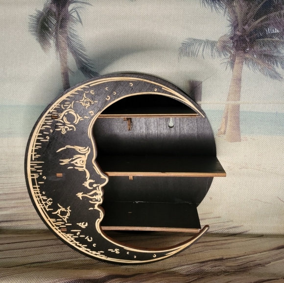 no name Other - NEW Moon shelf for crystals